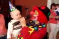 Tadeasek with claun Happy birthday